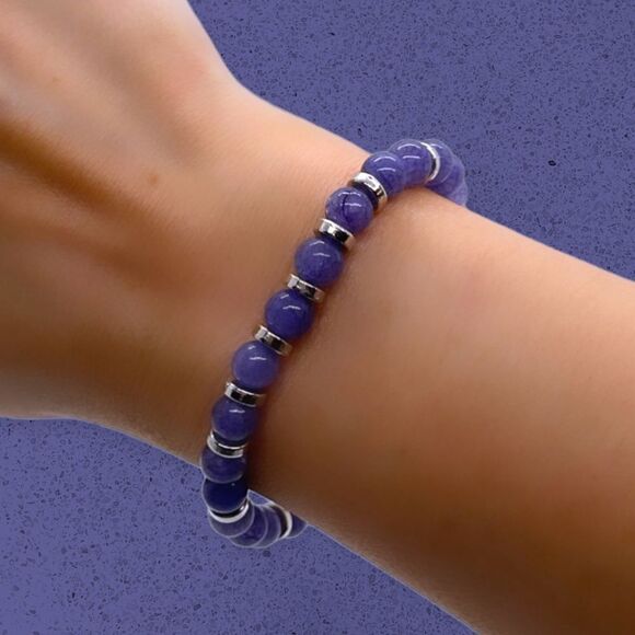 NWT Wool + Pepper Co. Sagittarius + Tanzanite Bracelet - Zodiac x Gemstone - Picture 8 of 12